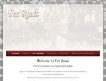 Tablet Screenshot of fez-riads.com